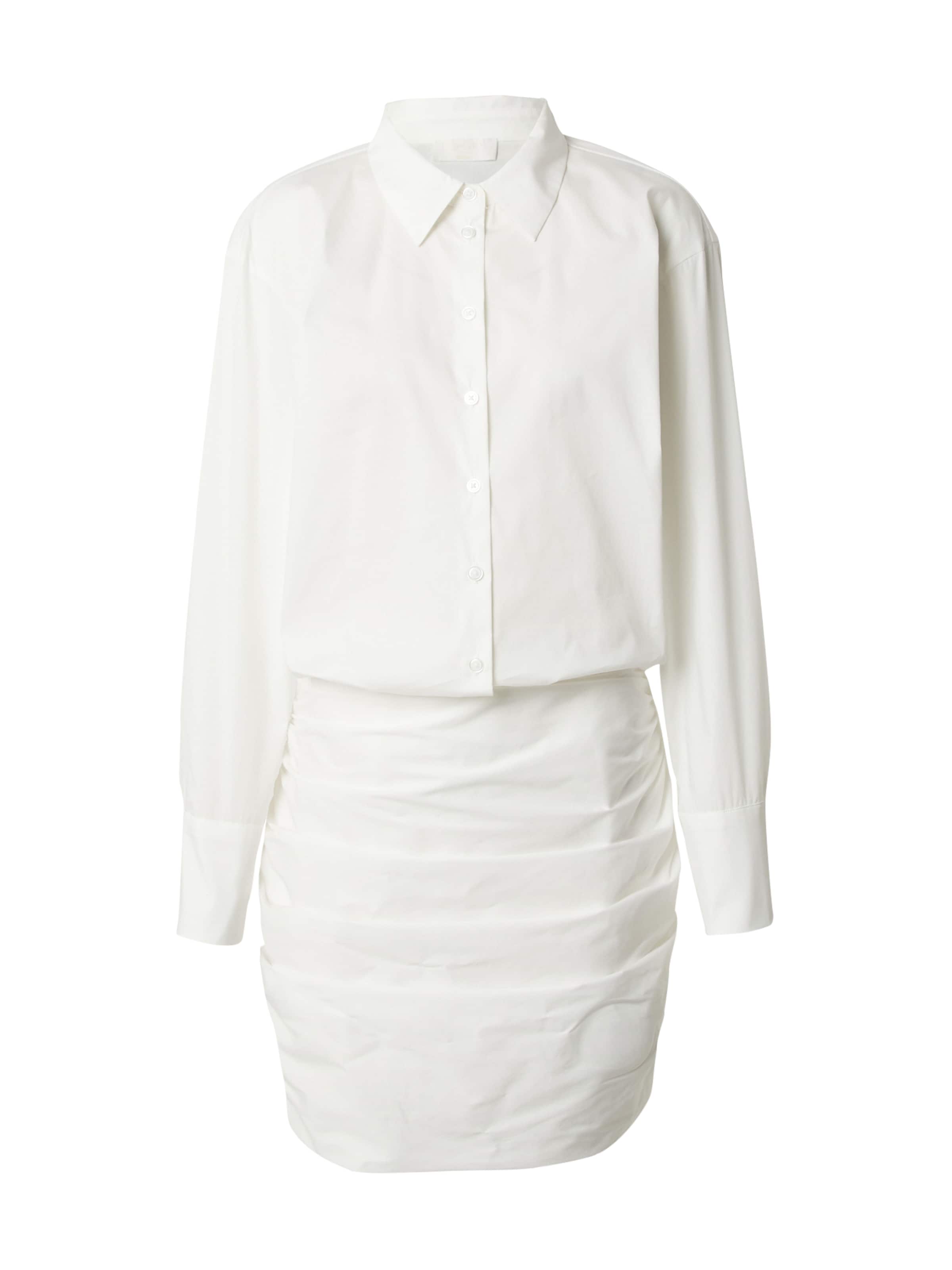 Abito camicia 'Marina' di LeGer by Lena Gercke in bianco: frontale