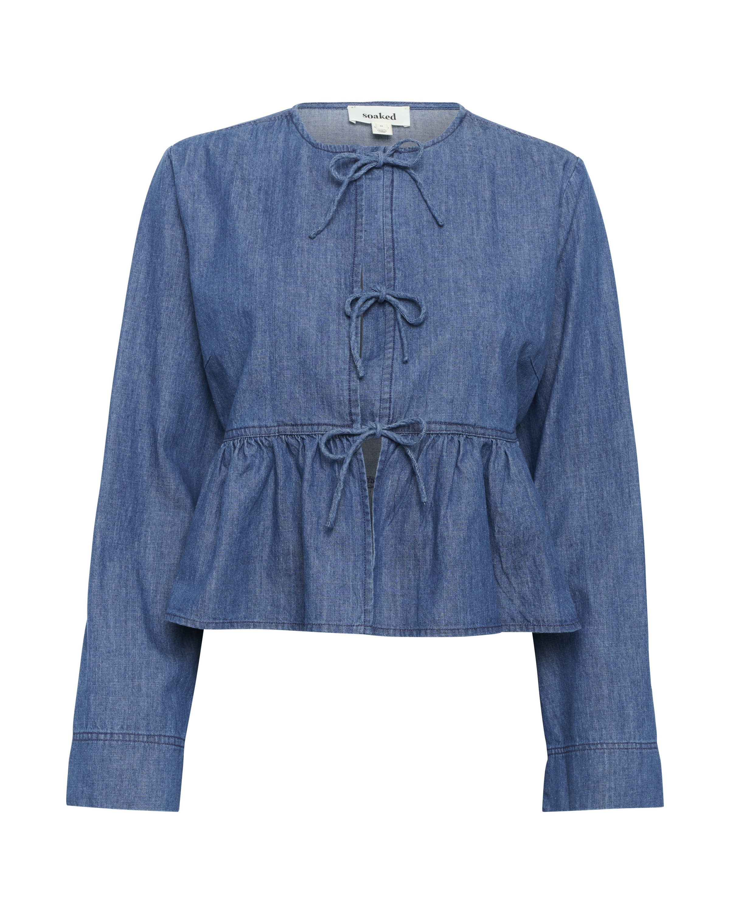 Chemisier 'SLChamy' SOAKED IN LUXURY en bleu : devant