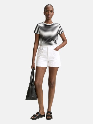 TOM TAILOR DENIM Regular Shorts in Weiß