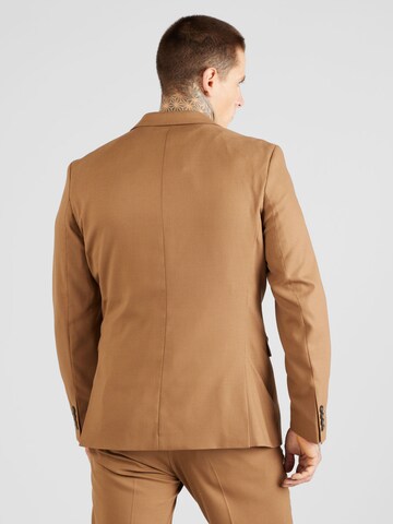 Coupe slim Costume 'NEIL' SELECTED HOMME en beige