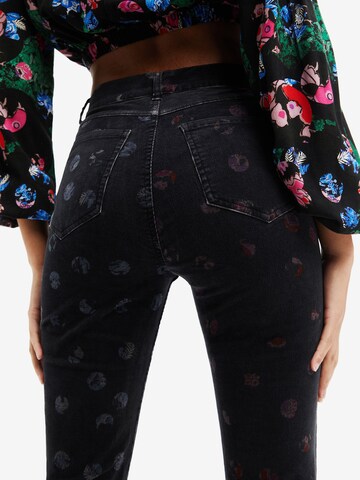 Desigual Flared Broek 'Topo' in Zwart