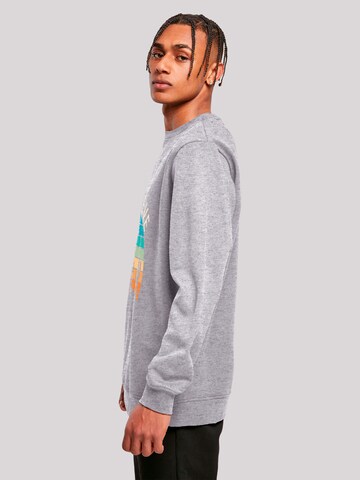 Sweat-shirt 'I Believe UFO Alien Sonnenuntergang' F4NT4STIC en gris