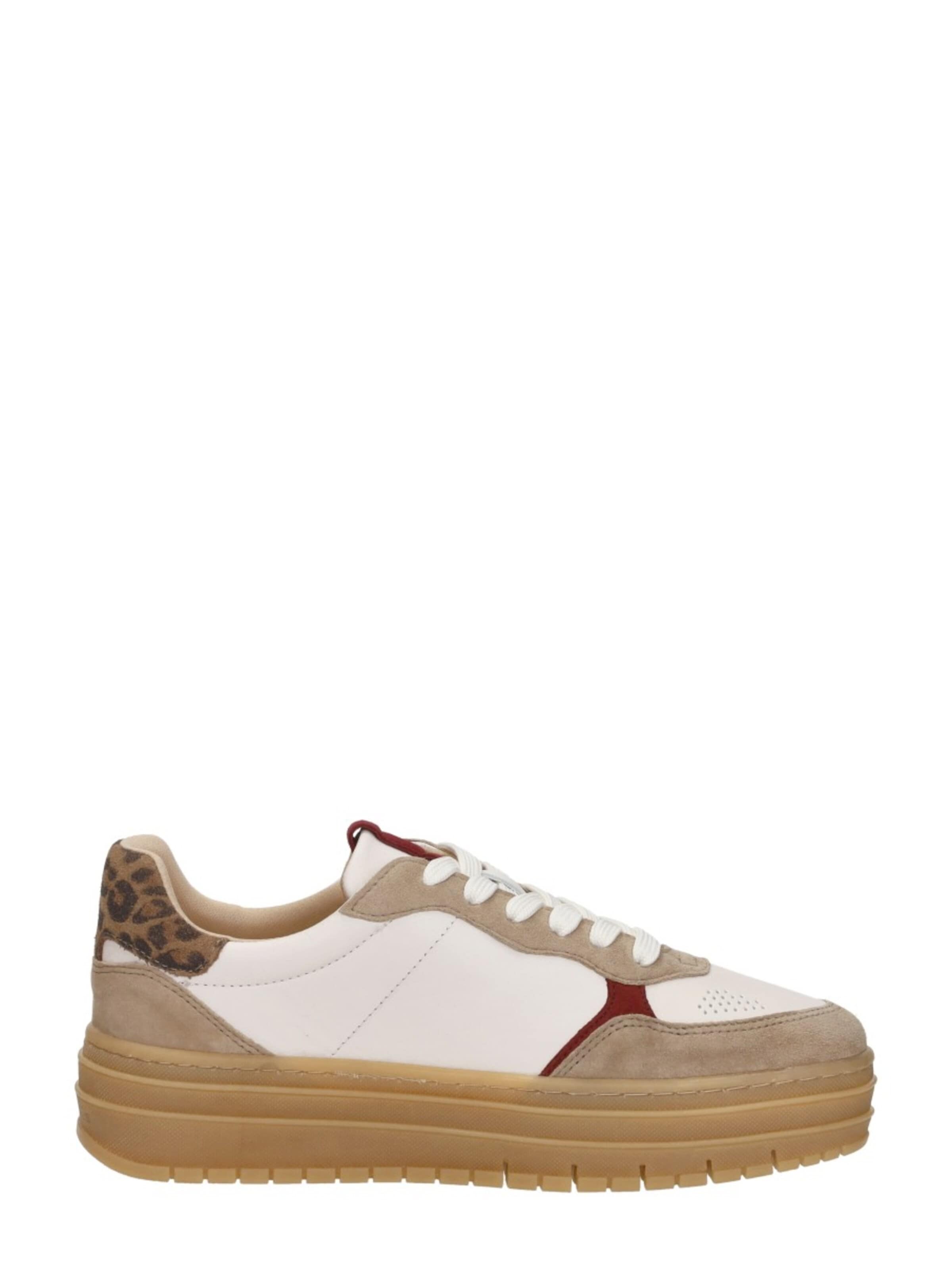 Tamaris Platform trainers 'Sneakers Laag' in Beige