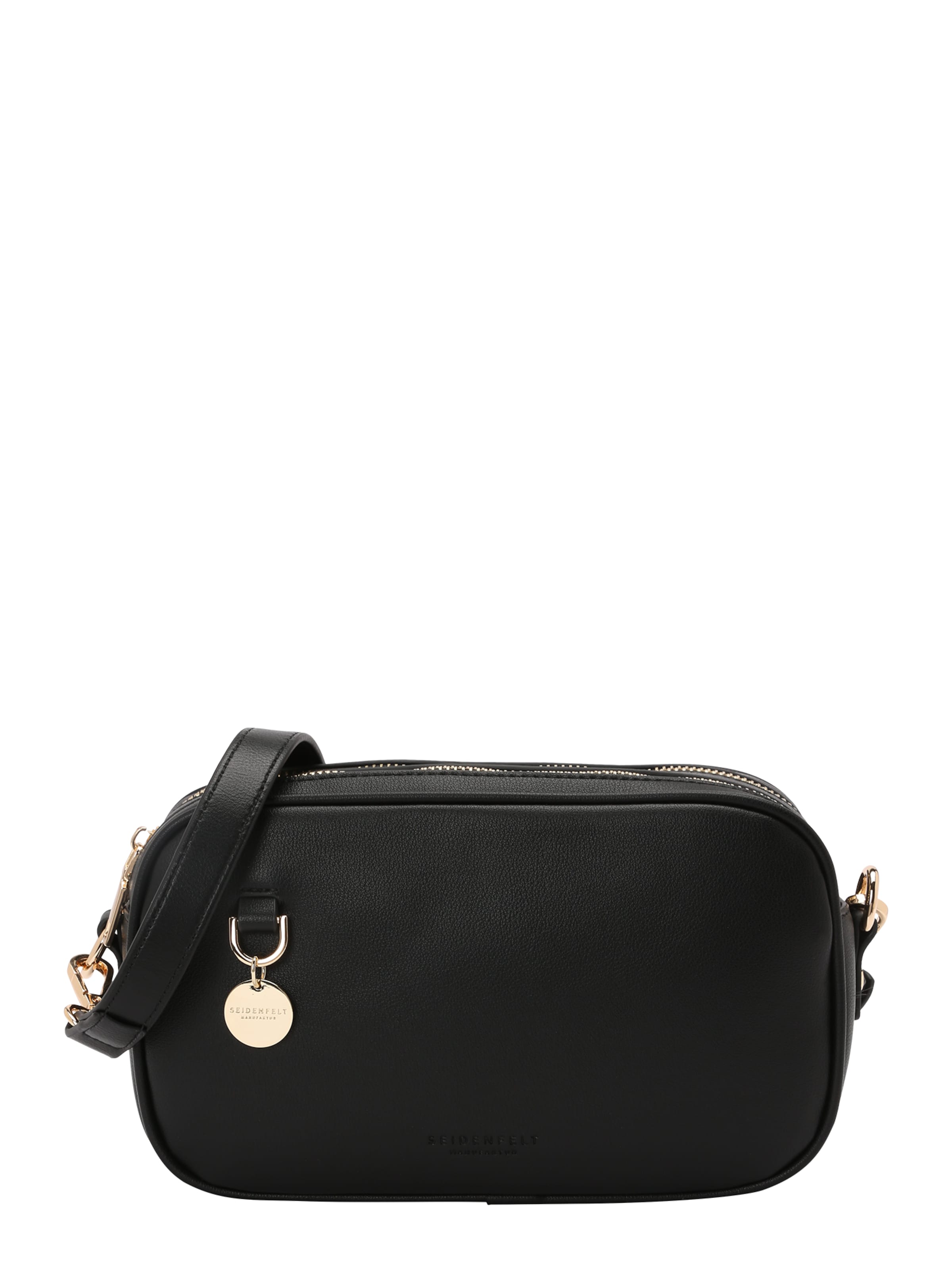 Seidenfelt Crossbody bag 'Nelma' in Black: front