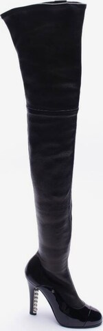 CHANEL Dress Boots in 37 in Black: front