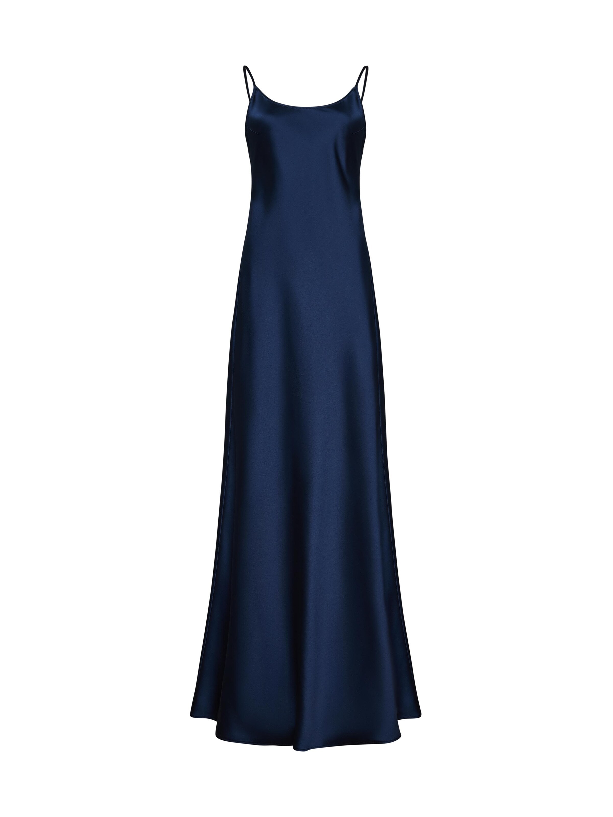 Robe 'Maxi satin slip dress 'Serene'' Serena Silueta en bleu : devant