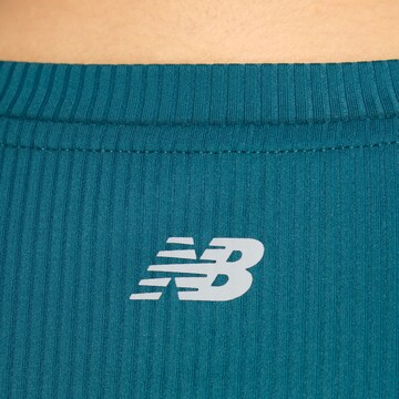 new balance Top 'Ribbed Fitted T-Shirt' in Groen