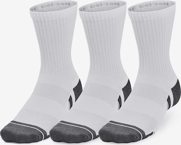 UNDER ARMOUR Athletic Socks in White: front