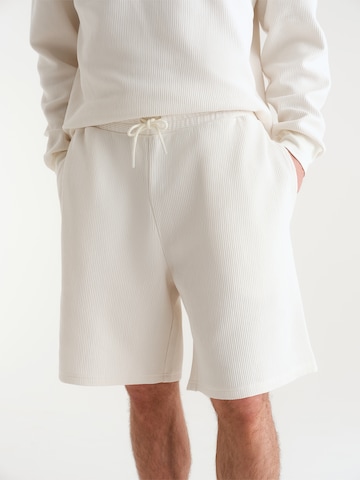 ABOUT YOU x Kevin Trapp Loose fit Trousers 'Ilja ' in White: front