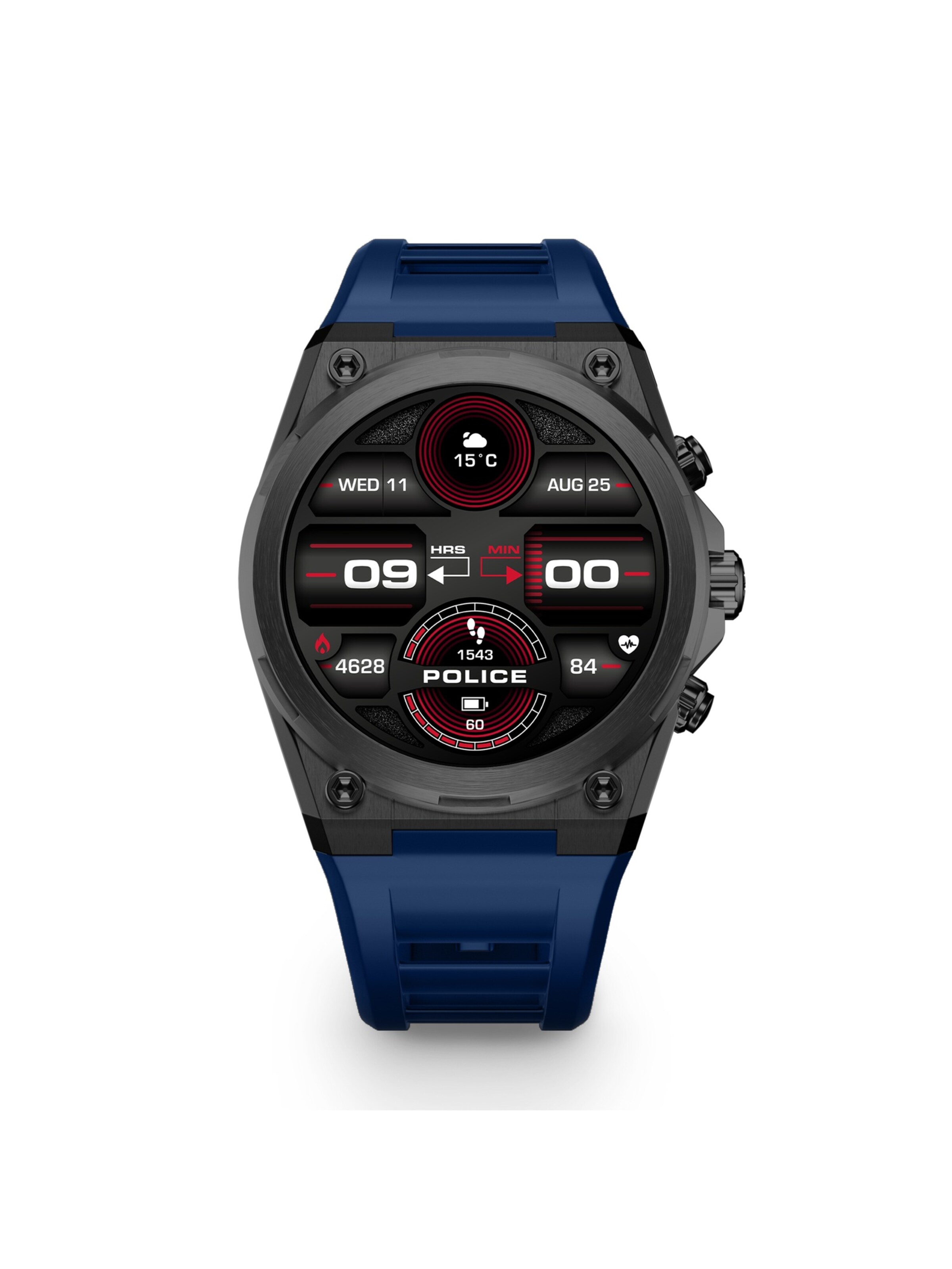 POLICE Digital watch ' My.Avatar 2 ' in Black: front