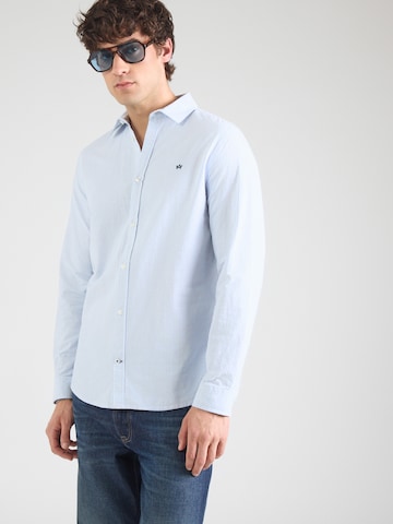 Kronstadt Средняя посадка Рубашка 'Clooney' в Синий: спереди