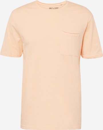 Only & Sons Shirt 'ROY' in Orange: front