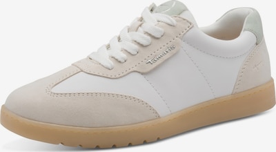Tamaris Wide Fit Sneaker low 'Tamaris Comfort Sneaker - Weiß / Hellbrau Leder/Synthetik' in 37 in weiß, Produktansicht