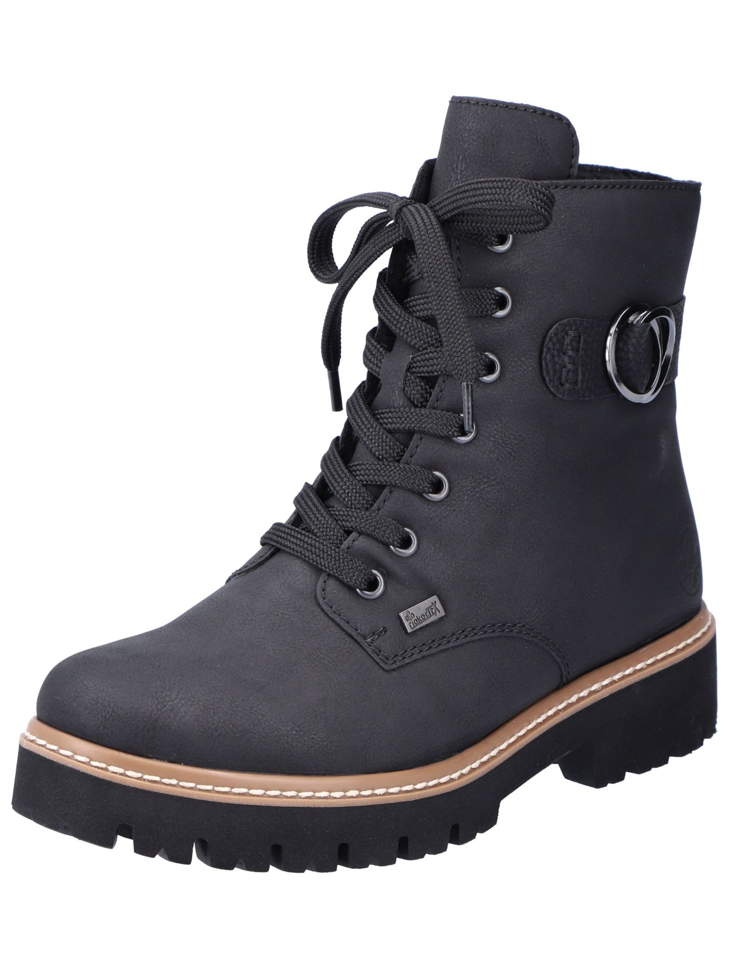Rieker Veterlaarsjes in Zwart: voorkant