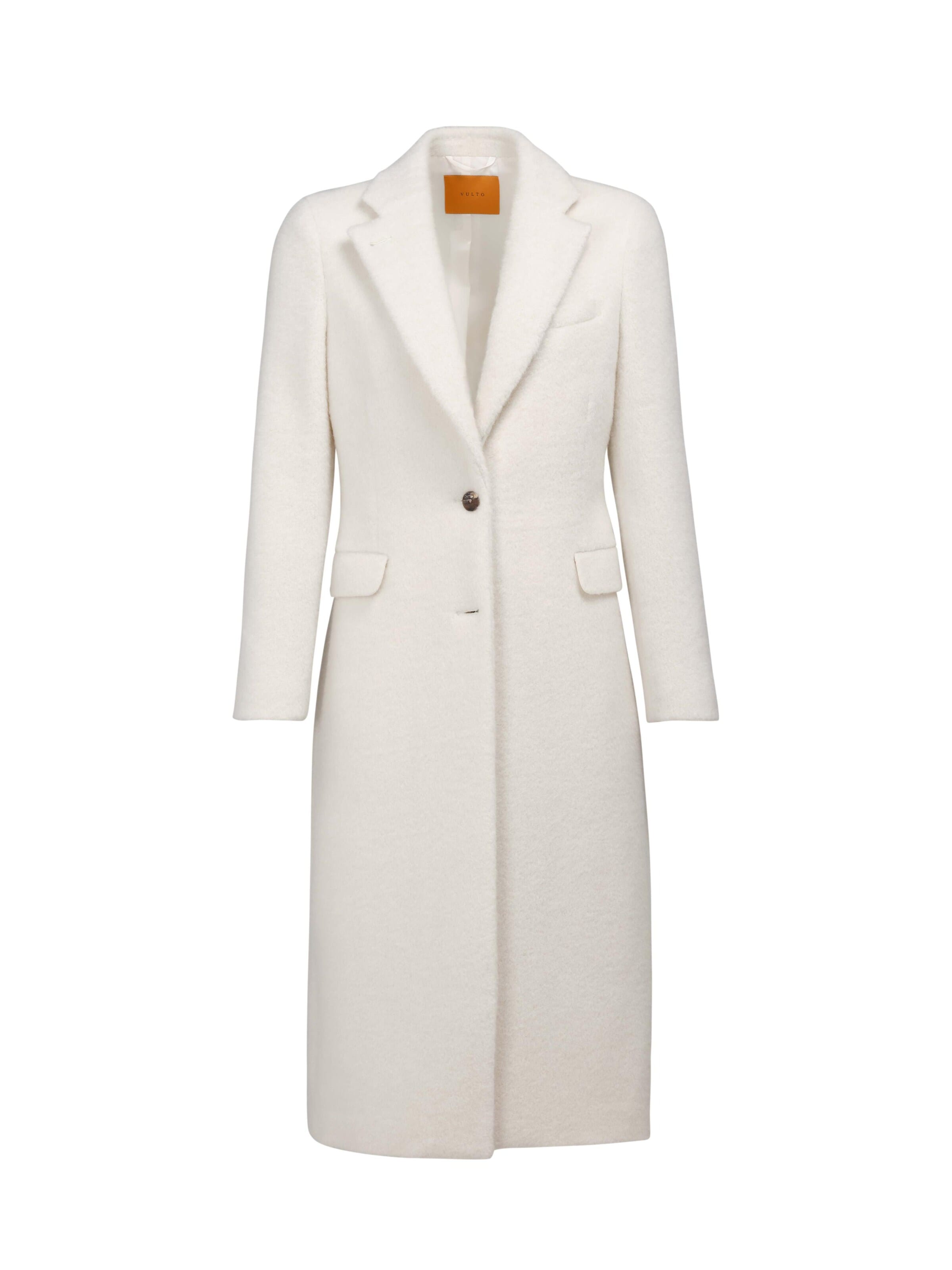 Manteau d’hiver 'White Alpaca Coat' Vulto en blanc : devant