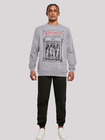 F4NT4STIC Sweatshirt 'Fantastic Beasts Witches Live Among Us' in Grijs