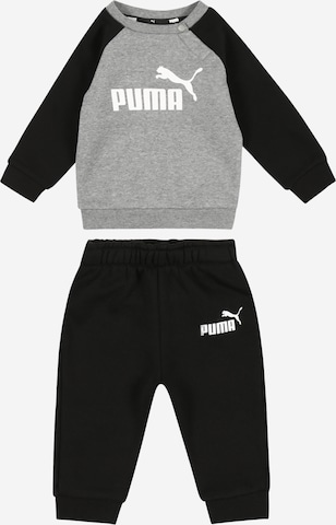 PUMA Joggingpak 'ESS' in Zwart: voorkant