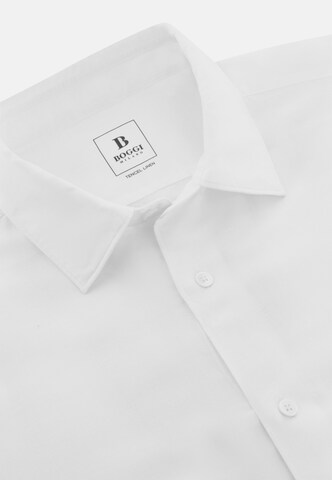 Boggi Milano Regular Fit Hemd in Weiß