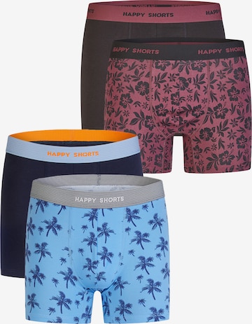Happy Shorts - Boxers ' Floral Print Sets ' em azul: frente