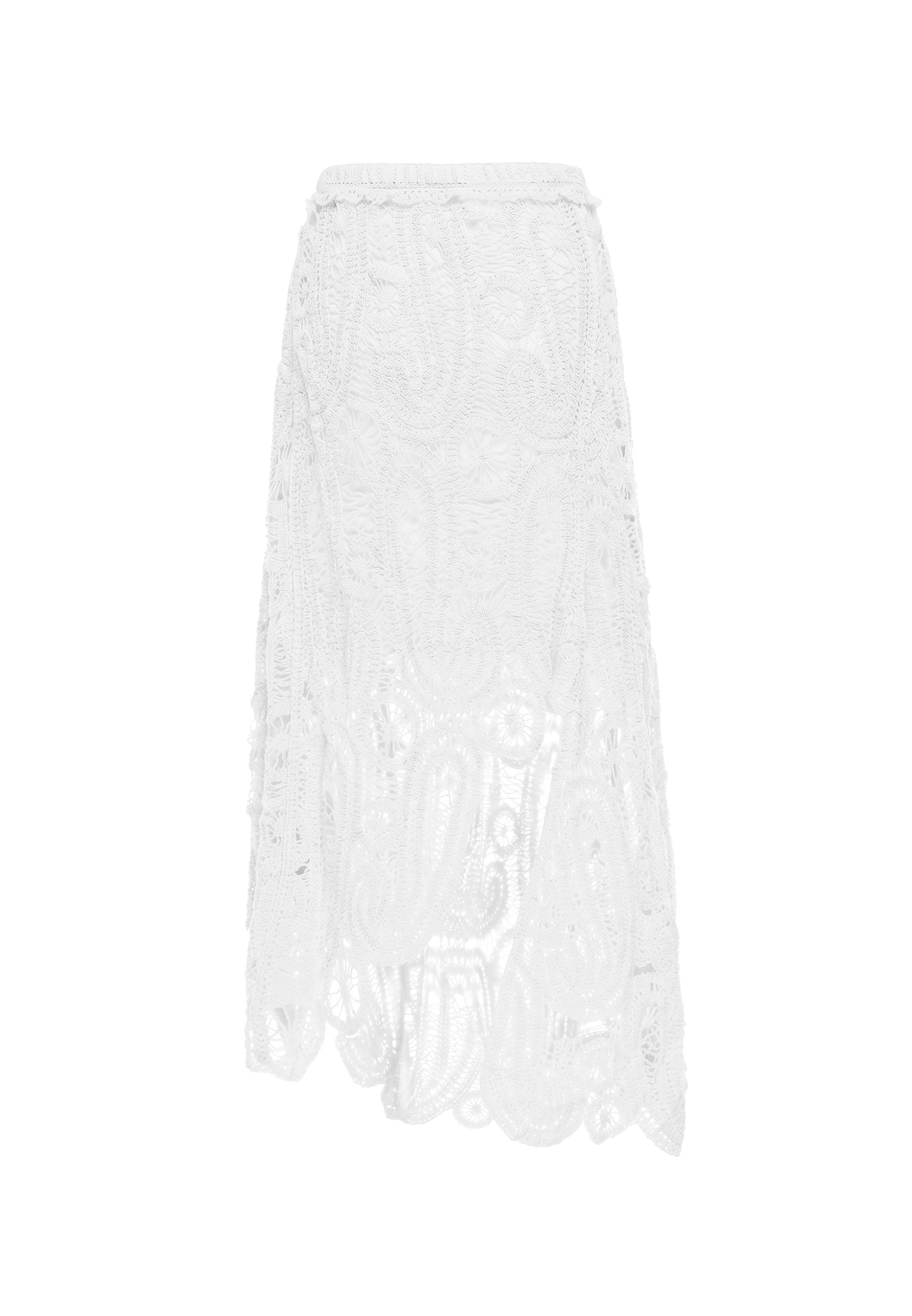 Jupe usha FESTIVAL en blanc : devant