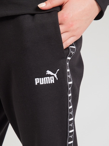 PUMA Normalny krój Spodnie sportowe 'ESS' w kolorze czarny