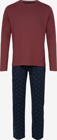 Phil & Co. Berlin Long Pajamas 'Special' in Blue: front