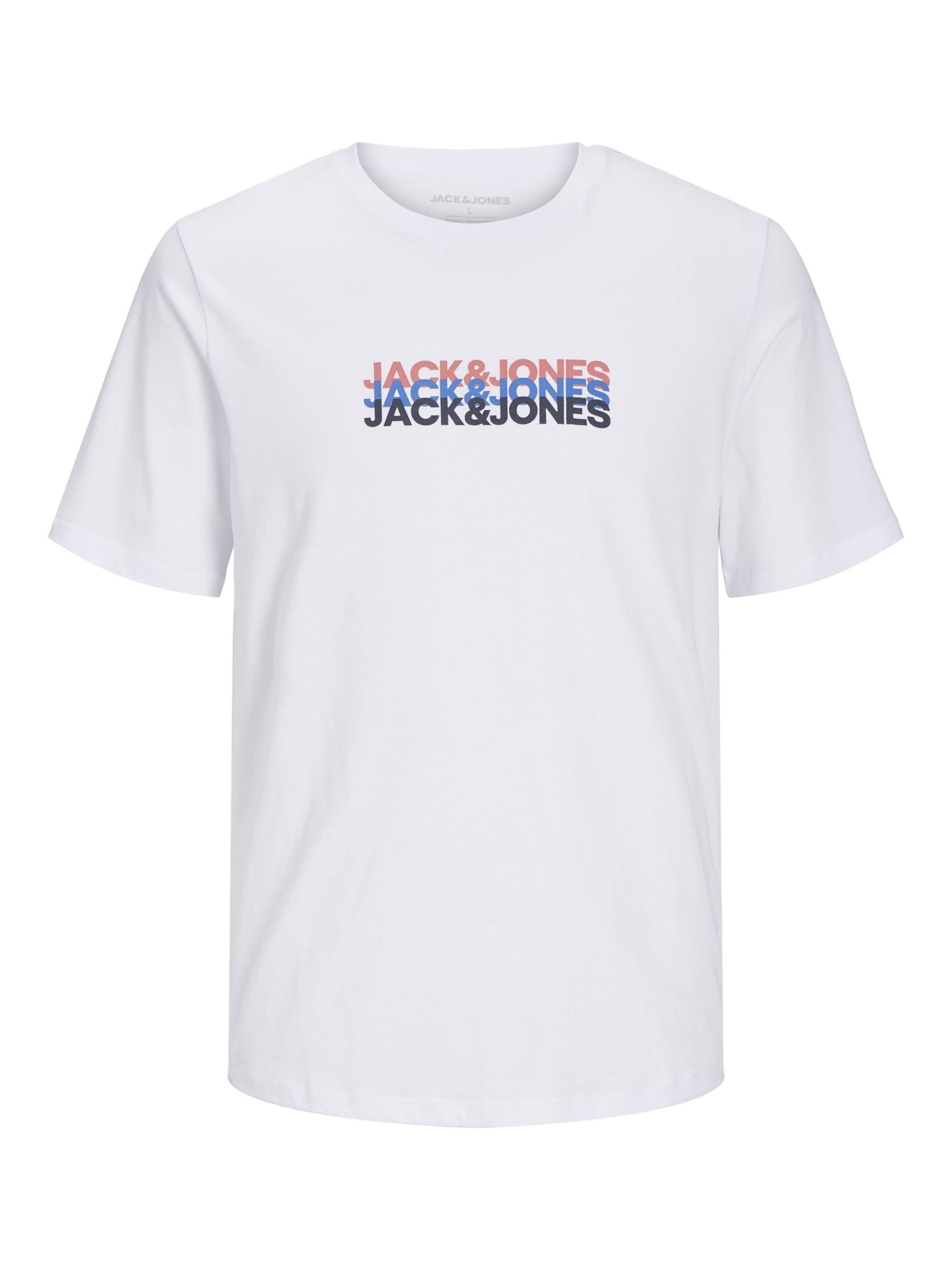 T-Shirt 'JWHCYBER' JACK & JONES en blanc : devant