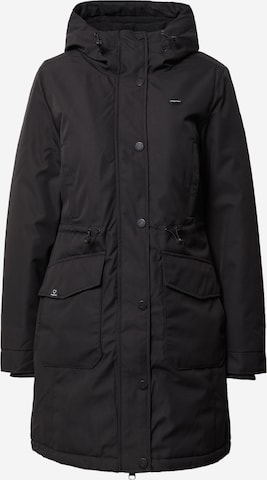Ragwear Between-Seasons Parka 'RELOVED REMAKE' in Black: front