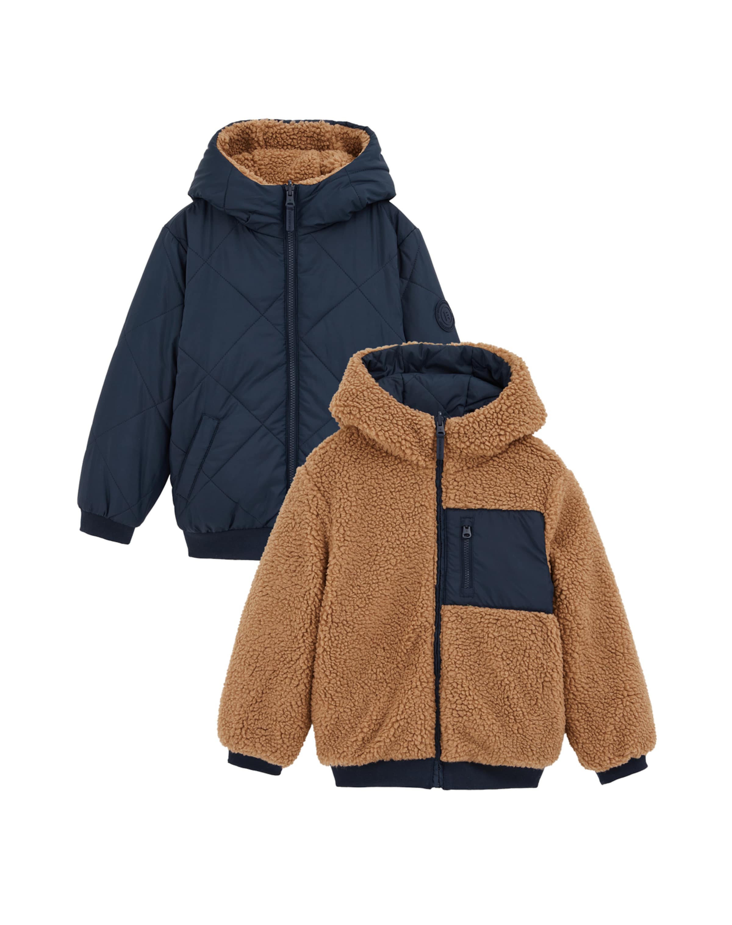 WE Fashion Jopa iz flisa | modra barva: sprednja stran