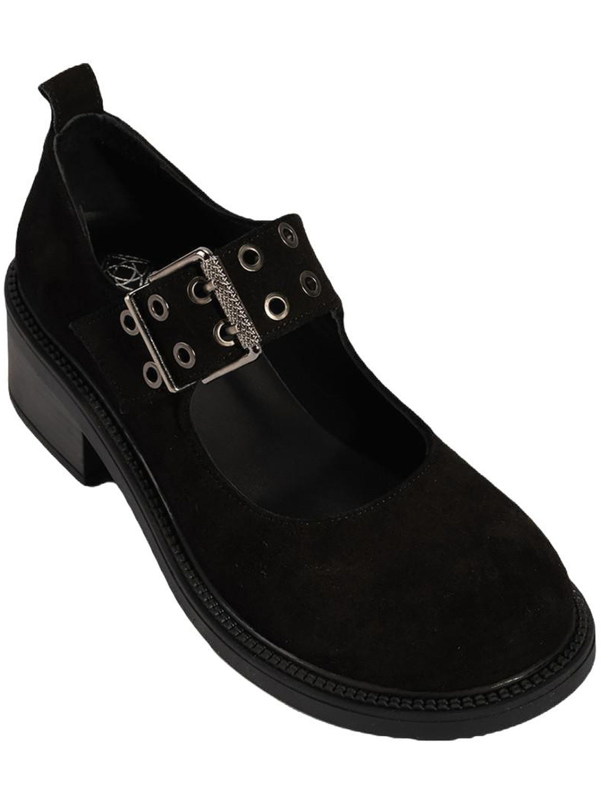 Desa Slipper‌‌‌‌‌‌‌ in Schwarz: Vorderseite