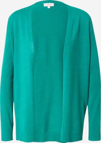 s.Oliver Knit Cardigan in Green: front