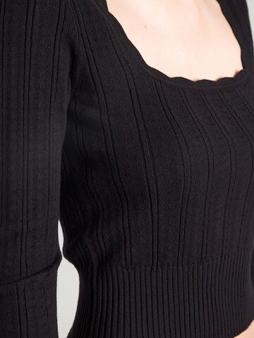 ABOUT YOU Sveter 'Maria' - Čierna