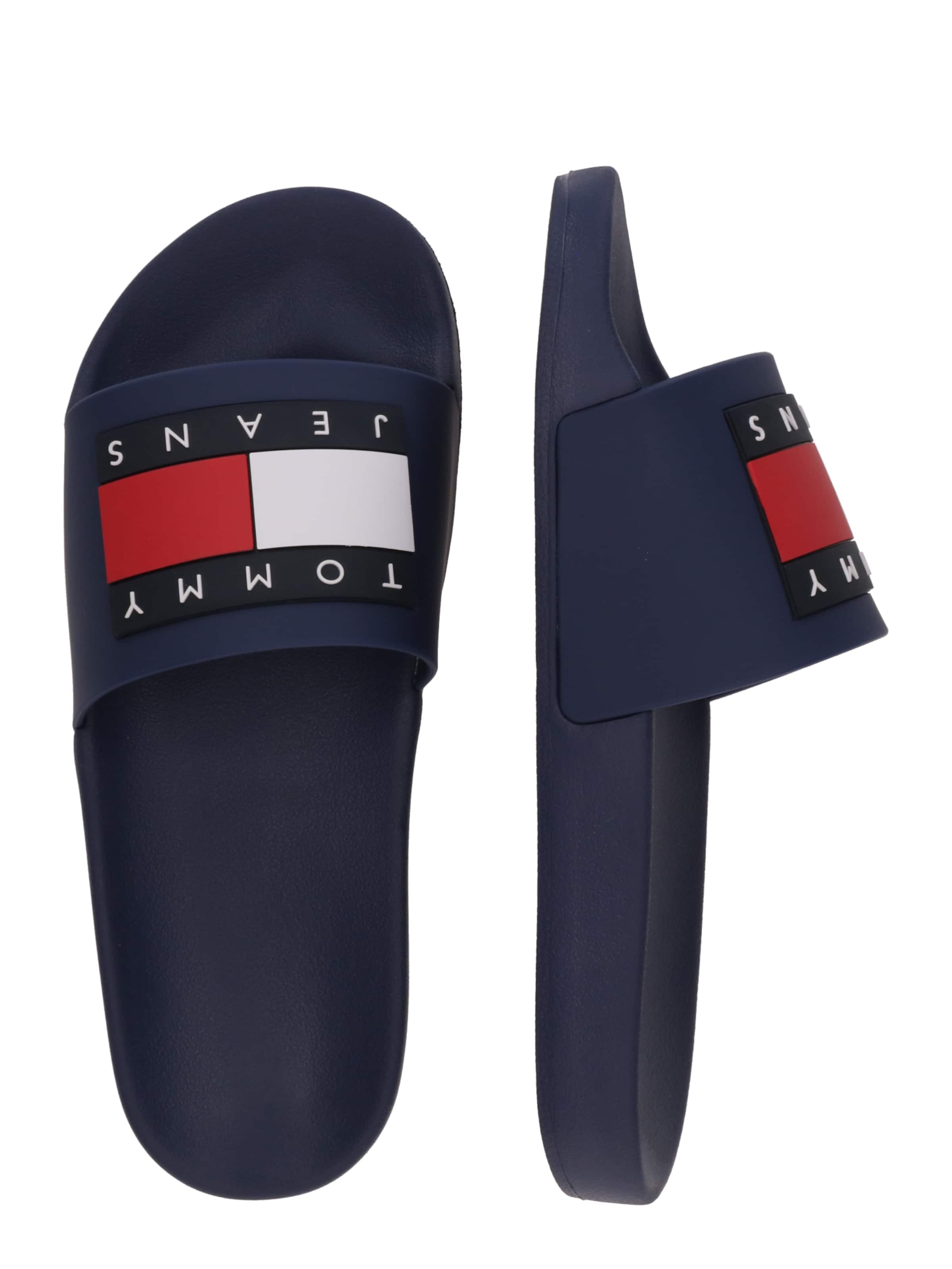 Mule 'Ess' Tommy Jeans en bleu : sur le côté