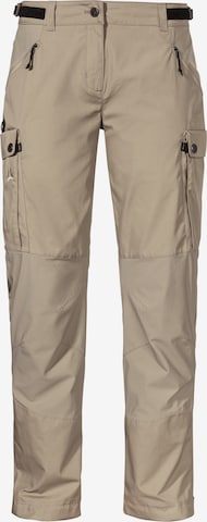 Schöffel Regular Outdoor trousers 'Style Maghera' in Beige: front