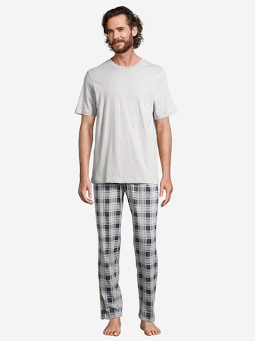 SCHIESSER Pyjama kurz 'Night & Home' in Grau: Vorderseite