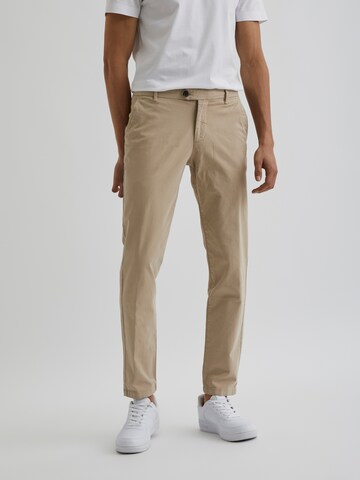 Bertoni Tapered Chinohose 'Bloch' in Beige: predná strana