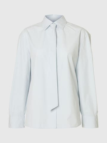Camicia da donna di SELECTED in blu: frontale