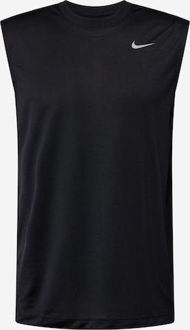 NIKE - Camiseta funcional en negro: frente