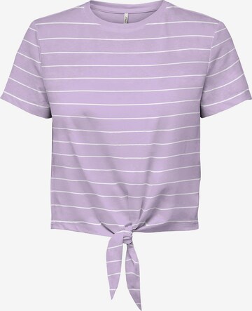 T-shirt 'MAY' ONLY en violet : devant