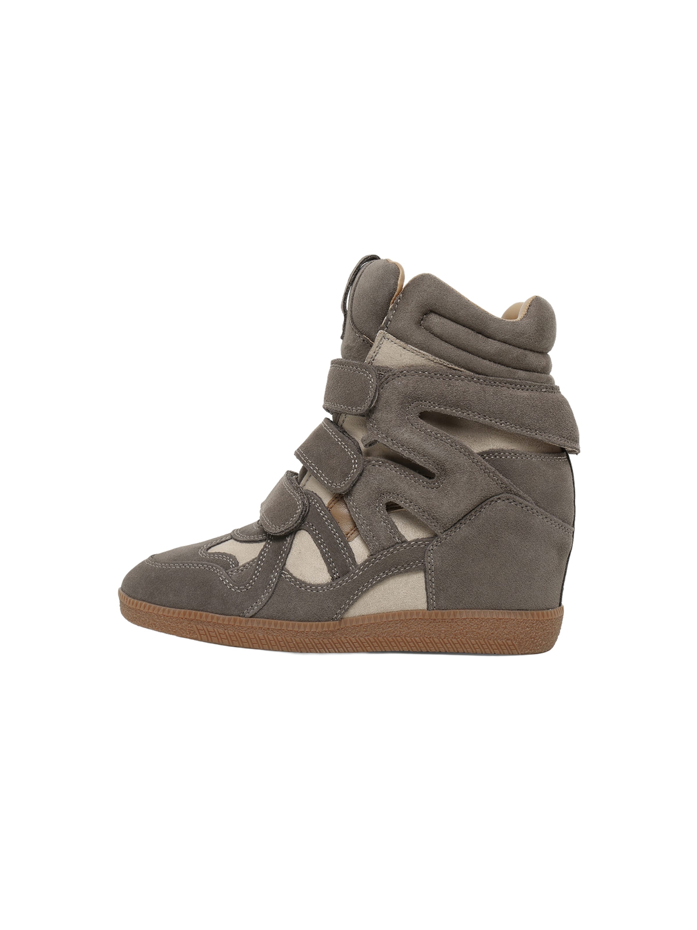 STEVE MADDEN Sneakers hoog 'Mavis' in Bruin: voorkant