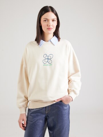 QUIKSILVER Sweatshirt i beige
