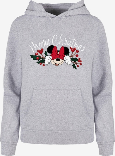 ABSOLUTE CULT Sweatshirt 'Minnie Mouse - Christmas Holly' in graumeliert / mischfarben, Produktansicht