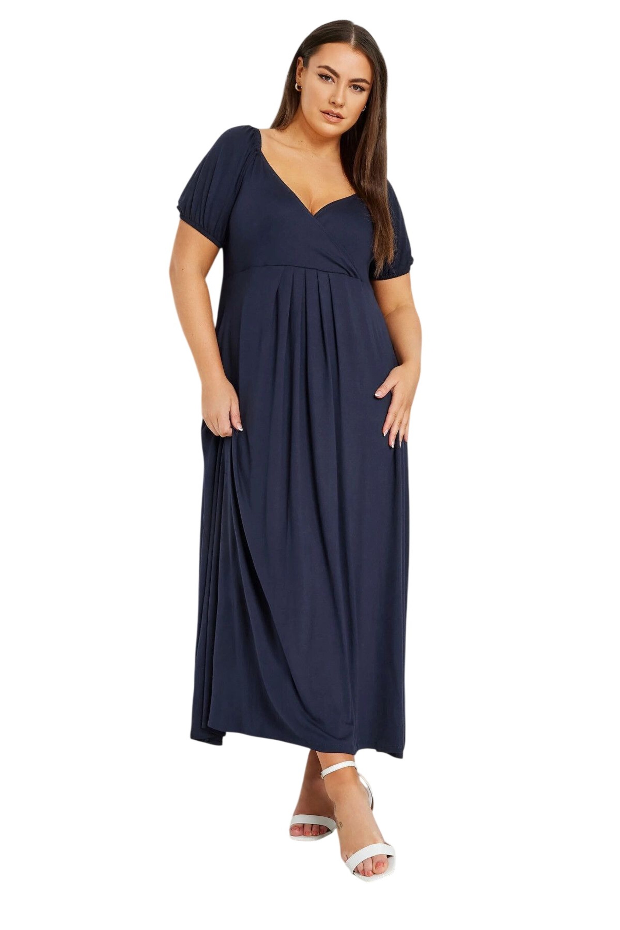 Stil Diva Kleid in Blau: Vorderseite