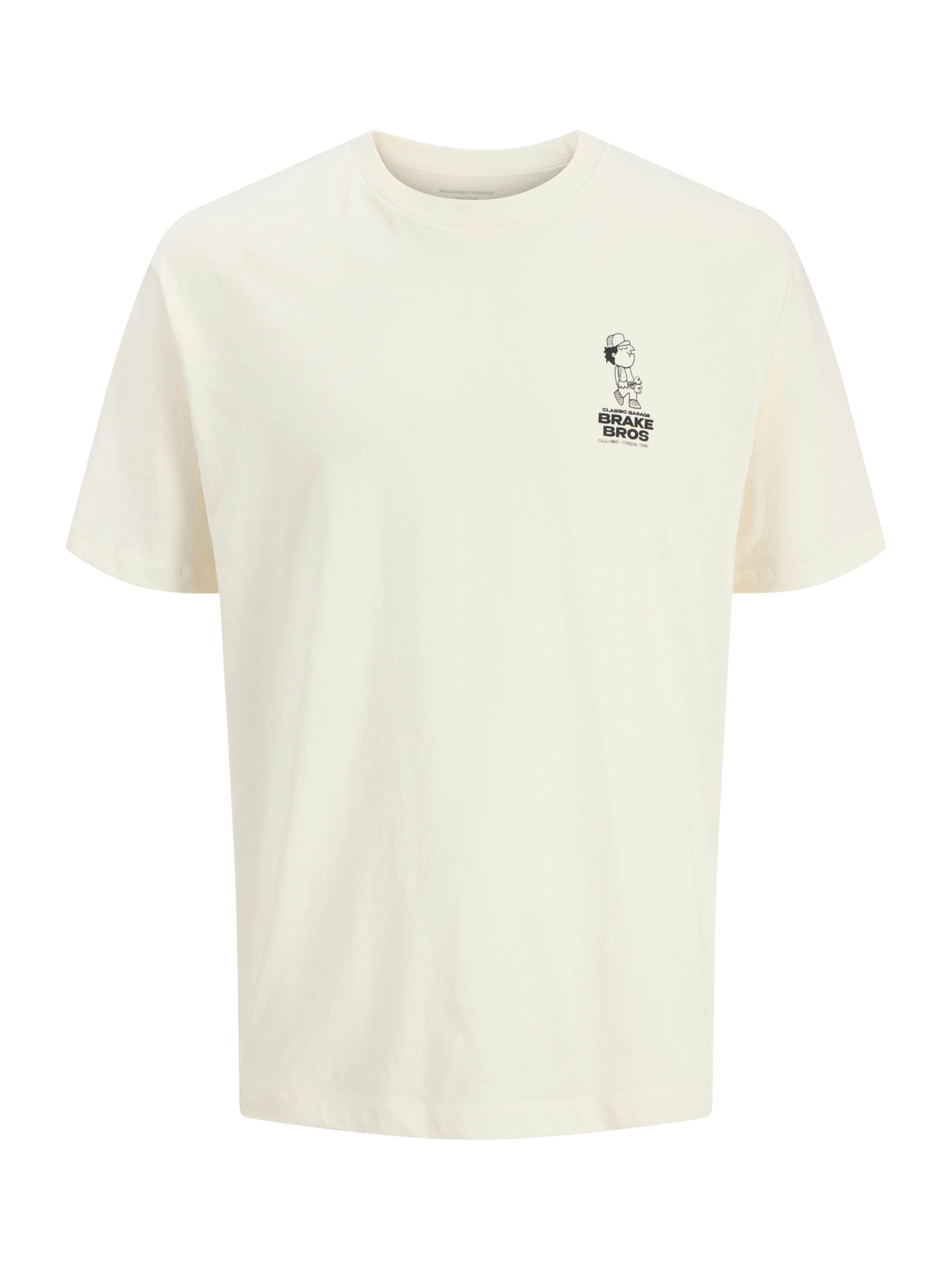 fekete / fehér JACK & JONES Póló 'JORBRAKE', Termék nézet