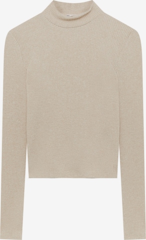 Pull-over Pull&Bear en beige : devant