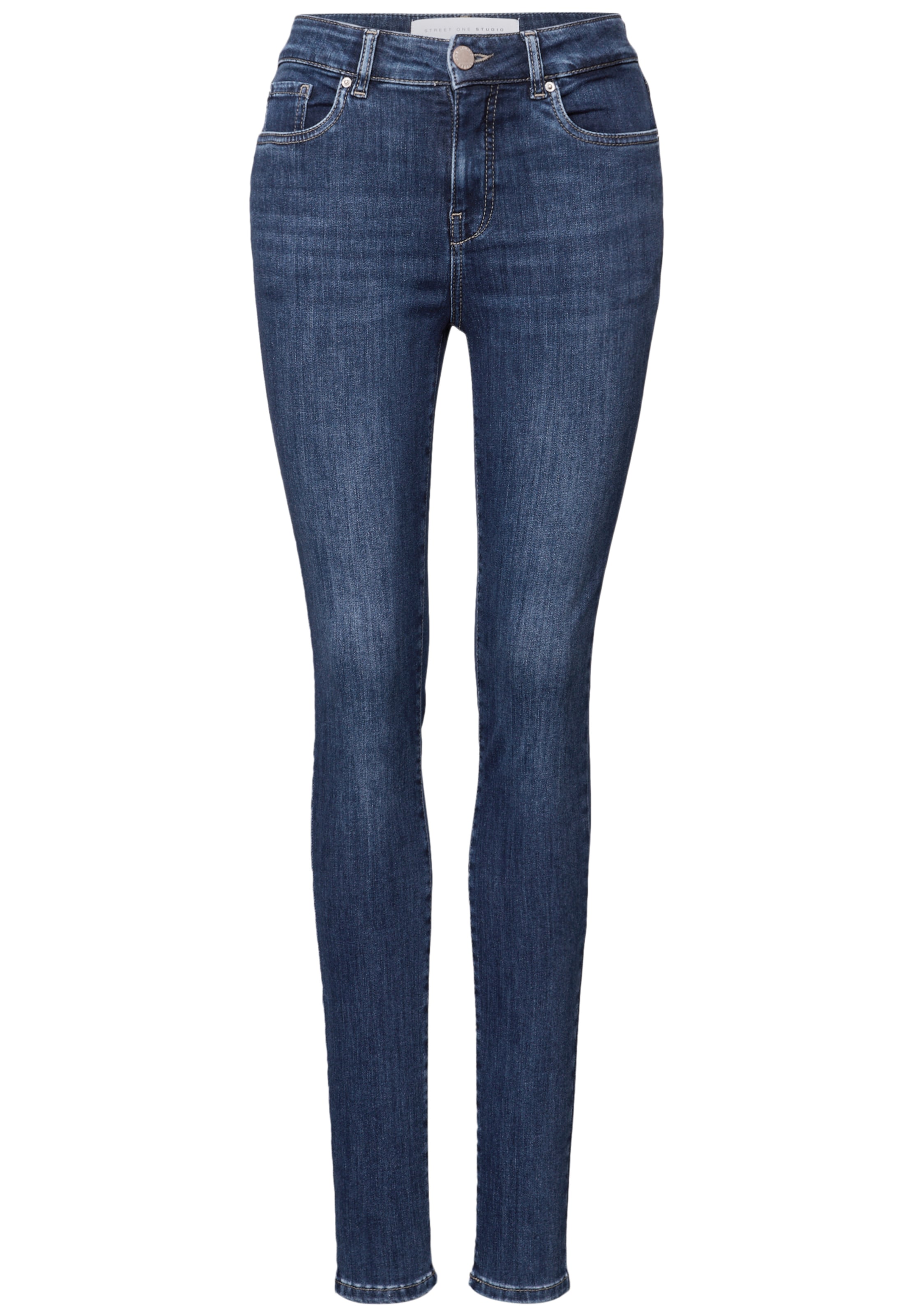 Street One Studio Skinny Jeans in Blau: Vorderseite