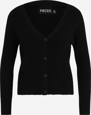 Pieces Petite Strickjacke in Schwarz: predná strana