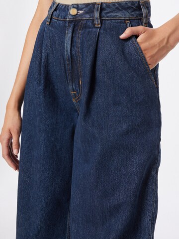 SCOTCH & SODA Wide Leg Jeans 'The Shore pleated denim chino —Washed in' in Blau