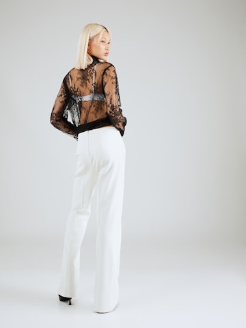 Regular Pantalon à plis PINKO en blanc