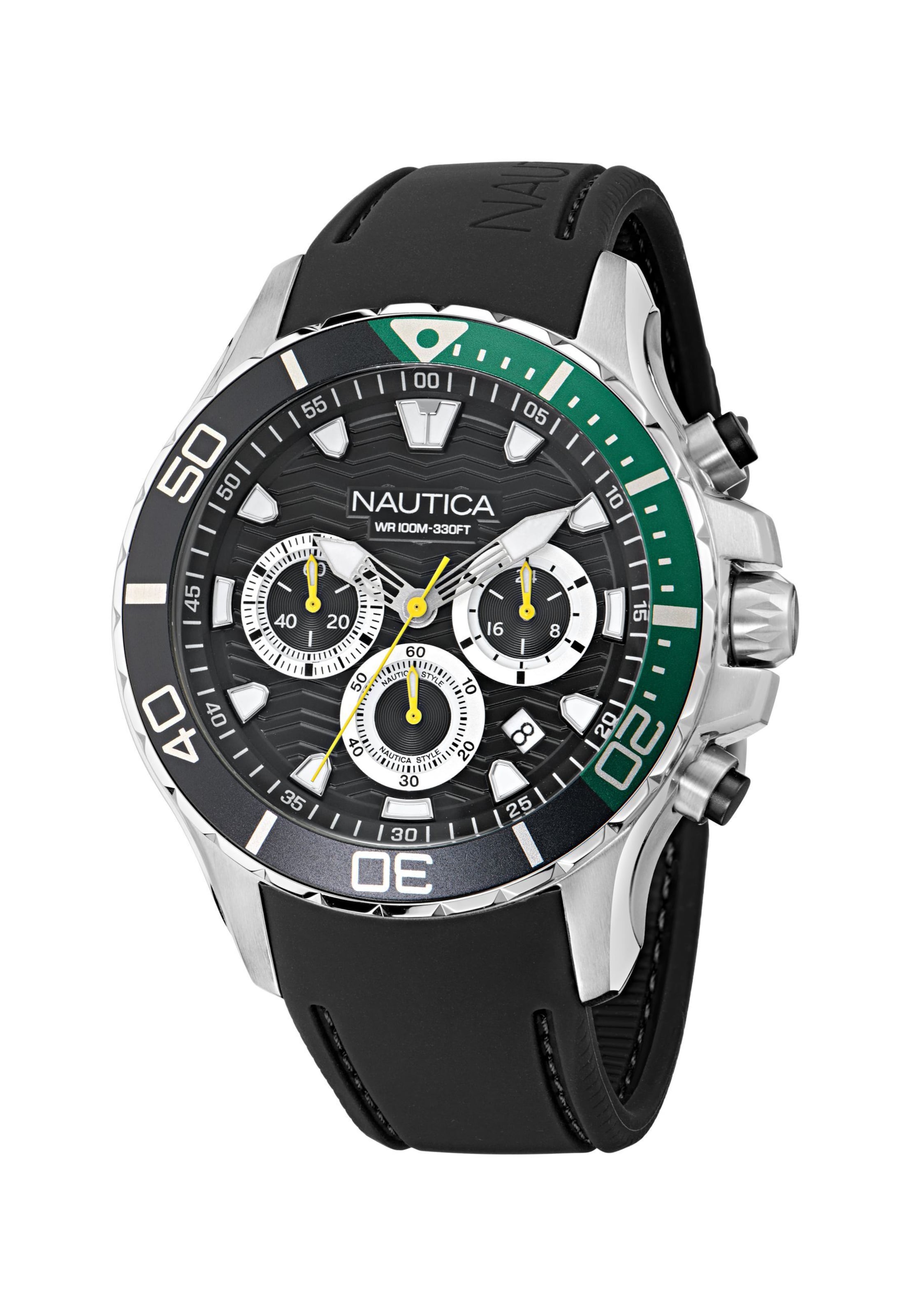 NAUTICA Analogt ur i sort: forside